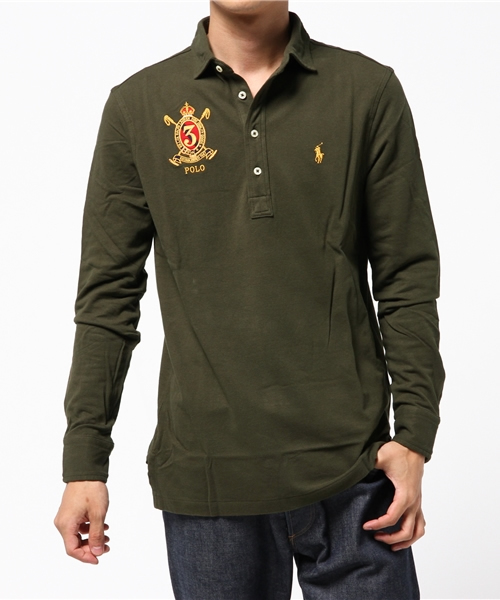 POLO RALPH LAUREN（ポロ ラルフ ローレン）の「ハンプトン ロングスリーブ シャツ（ポロシャツ・メンズ・ネイビー/グリーン/ブラック/レッド系1・LARGE/SMALL/MEDIUM/X-LARGE/X-SMALL）」の13枚目の写真