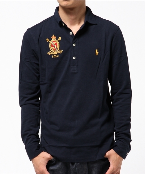 POLO RALPH LAUREN（ポロ ラルフ ローレン）の「ハンプトン ロングスリーブ シャツ（ポロシャツ・メンズ・ネイビー/グリーン/ブラック/レッド系1・LARGE/SMALL/MEDIUM/X-LARGE/X-SMALL）」の14枚目の写真