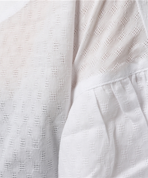 POU DOU DOU（プードゥドゥ）の「バルーン袖ブラウス（シャツ/ブラウス・レディース・ネイビー/オフホワイト/ブルー・3）」の12枚目の写真