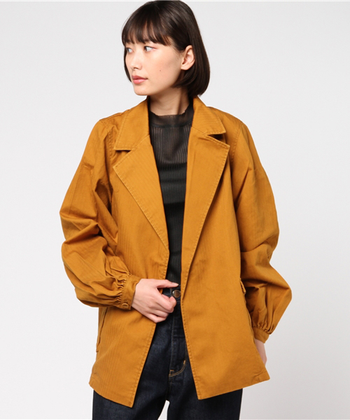 SLY（スライ）の「VOLUME SLEEVE MILITARY JK（その他アウター・レディース・キャメル/カーキ/ライトベージュ・1/2）」の8枚目の写真