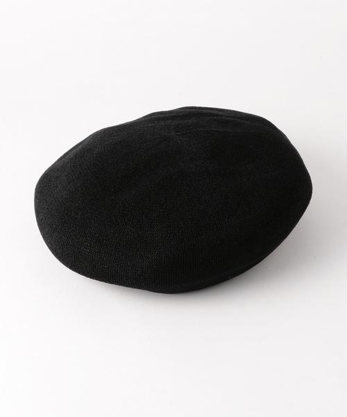 FLAGSTUFF(フラグスタフ)の「【別注】 <FLAGSTUFF> LOGO BERET/ベレー帽 ◆(ハンチング/ベレー帽・メンズ・ホワイト/ブラック・FREE)」の1枚目の写真