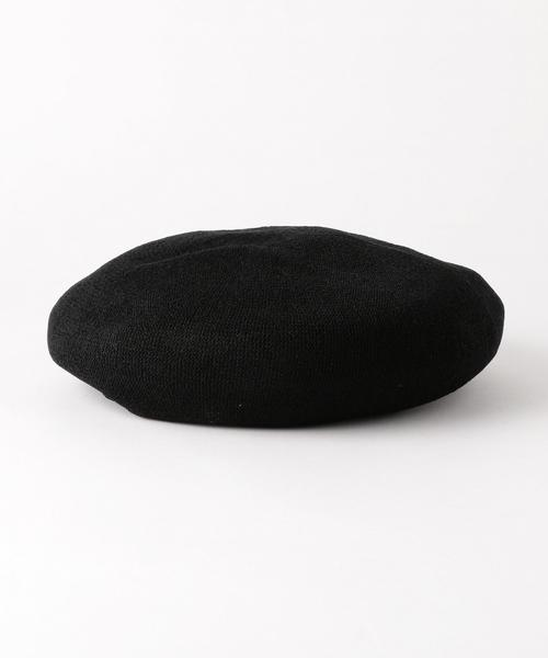 FLAGSTUFF(フラグスタフ)の「【別注】 <FLAGSTUFF> LOGO BERET/ベレー帽 ◆(ハンチング/ベレー帽・メンズ・ホワイト/ブラック・FREE)」の5枚目の写真
