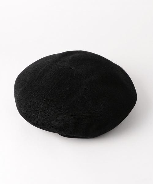 FLAGSTUFF(フラグスタフ)の「【別注】 <FLAGSTUFF> LOGO BERET/ベレー帽 ◆(ハンチング/ベレー帽・メンズ・ホワイト/ブラック・FREE)」の6枚目の写真