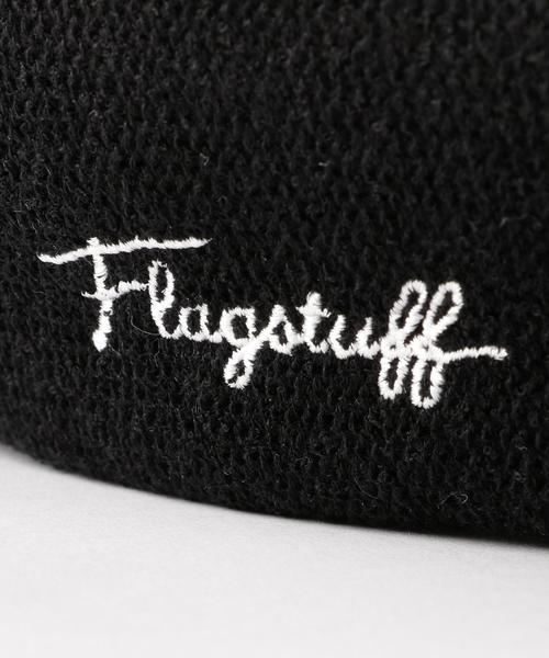 FLAGSTUFF(フラグスタフ)の「【別注】 <FLAGSTUFF> LOGO BERET/ベレー帽 ◆(ハンチング/ベレー帽・メンズ・ホワイト/ブラック・FREE)」の7枚目の写真