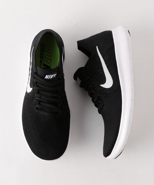 NIKE(ナイキ)の「NIKE(ナイキ) ウィメンズ フリーランフライニット2(スニーカー・レディース・ブラック/グレー・24.5cm/24cm/25cm/23.5cm/23cm)」の2枚目の写真