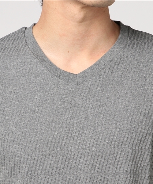 EDIFICE（エディフィス）の「◇リンクス ツイル クルーネック S/S（Tシャツ/カットソー・メンズ・ネイビー/ホワイト/グレー・LARGE/SMALL/MEDIUM）」の9枚目の写真