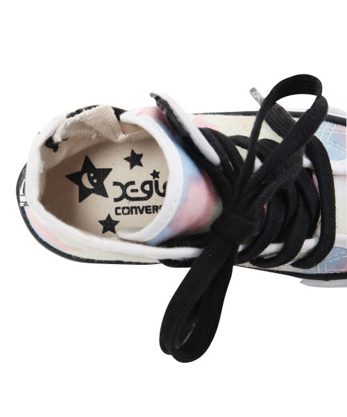X-girl Stages(エックスガールステージス)の「XGS★×CONVERSE ALL STAR HI(スニーカー・キッズ・マルチ・15cm/16cm/17cm/18cm/19cm)」の3枚目の写真