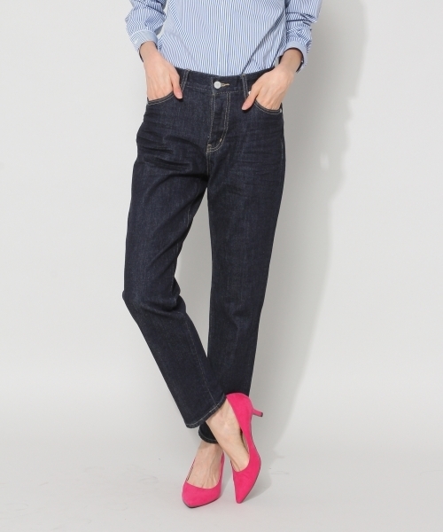 BLISS POINT（ブリスポイント）の「【S～XL展開】STRレギュラーデニム/764544（デニムパンツ・レディース・ネイビー/ダークブルー/ブルー/ブラック・LARGE/SMALL/MEDIUM/X-LARGE）」の4枚目の写真