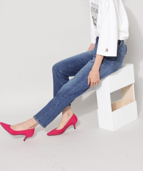 BLISS POINT（ブリスポイント）の「【S～XL展開】STRレギュラーデニム/764544（デニムパンツ・レディース・ネイビー/ダークブルー/ブルー/ブラック・LARGE/SMALL/MEDIUM/X-LARGE）」の3枚目の写真