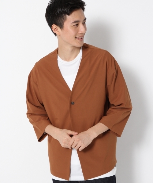 GLOBAL WORK（グローバルワーク）の「ノーカラーシャツカーデ