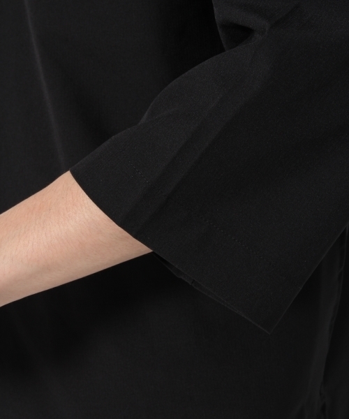 GLOBAL WORK（グローバルワーク）の「ノーカラーシャツカーデ/765448（カーディガン/ボレロ・メンズ・ダークブラウン/ブラック・LARGE/MEDIUM/SMALL）」の9枚目の写真