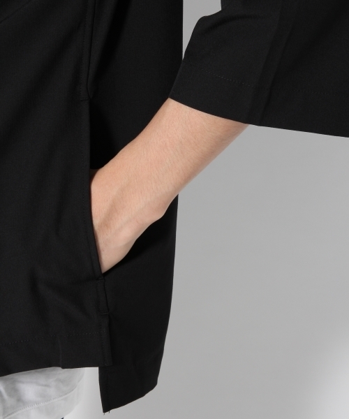 GLOBAL WORK（グローバルワーク）の「ノーカラーシャツカーデ/765448（カーディガン/ボレロ・メンズ・ダークブラウン/ブラック・LARGE/MEDIUM/SMALL）」の5枚目の写真