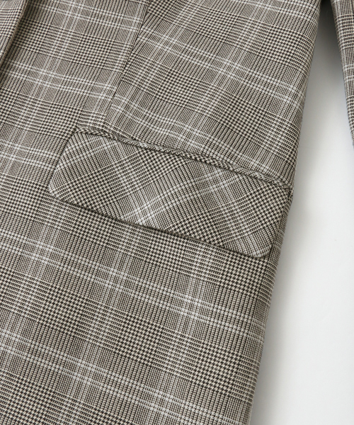 URBAN RESEARCH(アーバンリサーチ)の「グレンチェックジャケット(テーラードジャケット・レディース・ブルー系その他/ボルドー・36/38)」の8枚目の写真