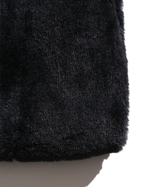 WEGO（ウィゴー）の「WEGO/ファーショッパーバッグ（トートバッグ・レディース・ブラック/グレー/ベージュ/ピンク・FREE）」の8枚目の写真