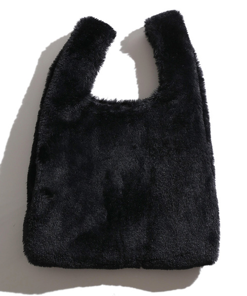 WEGO（ウィゴー）の「WEGO/ファーショッパーバッグ（トートバッグ・レディース・ブラック/グレー/ベージュ/ピンク・FREE）」の13枚目の写真