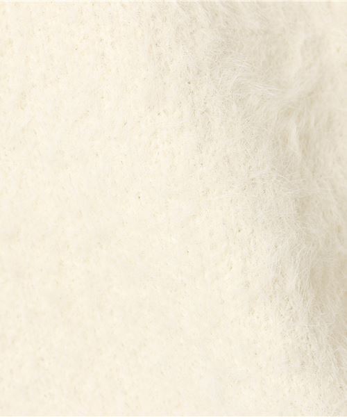 Furryrate(ファーリーレート)の「フェザーヤーンパフスリーブニットプルオーバー【シャギーニット】 (ニット/セーター・レディース・ライトグレー/ブラウン/グリーン/アイボリー/グレー系その他/サックスブルー/ラベンダー・FREE)」の20枚目の写真