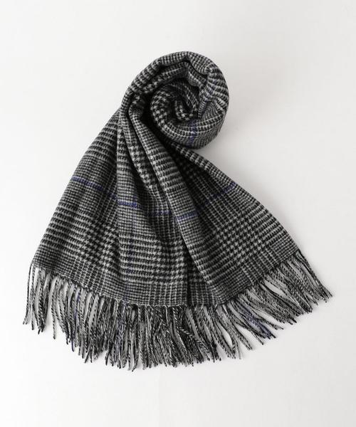 Another Edition（アナザーエディション）の「シンプルチェックストール（ストール/ショール・レディース・イエロー/ダークグレー・FREE）」の8枚目の写真