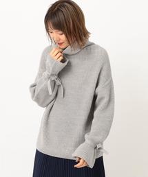 Another Edition | カタアゼタートル袖リボンPO(ニット/セーター)