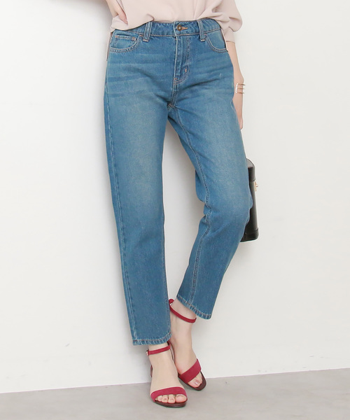 N.（N. Natural Beauty Basic）（エヌエヌナチュラルビューティーベーシック）の「ベーシックテーパードデニム（その他パンツ・レディース・ネイビー/ブルー・SMALL/MEDIUM）」の2枚目の写真