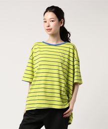 DING | DING/リブバイカラーボーダーTシャツ(Tシャツ/カットソー)