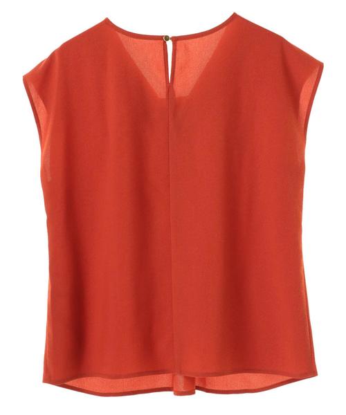 YECCA VECCA（イェッカヴェッカ）の「・タックブラウス（シャツ/ブラウス・レディース・ホワイト/パープル/ネイビー/ブラウン/イエロー・FREE）」の12枚目の写真