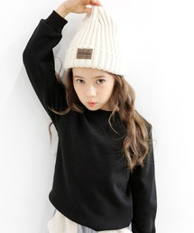 【裏起毛】シンプルワンカラートレーナー