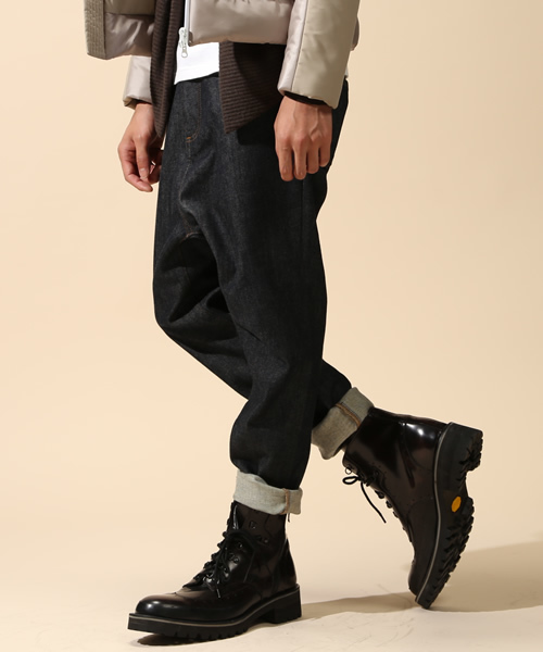 ato（アトウ）の「13oz SARROUEL DENIM（デニムパンツ・メンズ・ブラック/ネイビー/ホワイト/グレー・48/46/44）」の13枚目の写真