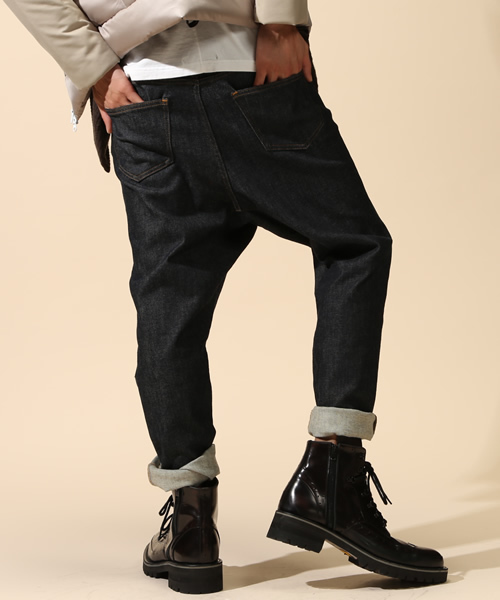 ato（アトウ）の「13oz SARROUEL DENIM（デニムパンツ・メンズ・ブラック/ネイビー/ホワイト/グレー・48/46/44）」の14枚目の写真