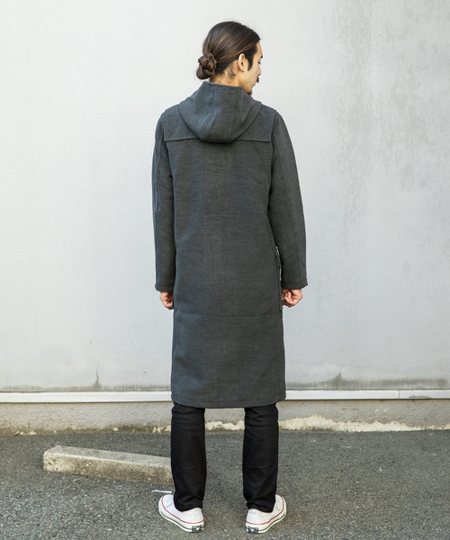 Ressaca（レサーカ）の「メルトン ダッフルコート / ロングコート（ダッフルコート・メンズ・キャメル/グレー/ブラック・M/L/XL）」の4枚目の写真