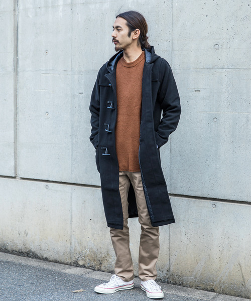 Ressaca（レサーカ）の「メルトン ダッフルコート / ロングコート（ダッフルコート・メンズ・キャメル/グレー/ブラック・M/L/XL）」の10枚目の写真