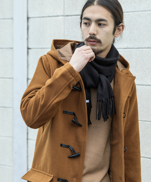 (タナカ)日本製 08SIRCUSメンズメルトンダッフルコートブラウン J.PRESS YORK STREET ダッフルコート コート 「UNISEX」メルトン