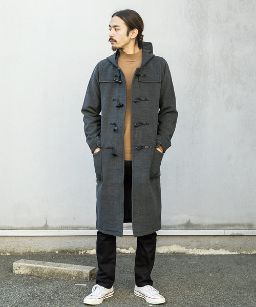 Ressaca（レサーカ）の「メルトン ダッフルコート / ロングコート（ダッフルコート・メンズ・キャメル/グレー/ブラック・M/L/XL）」の13枚目の写真