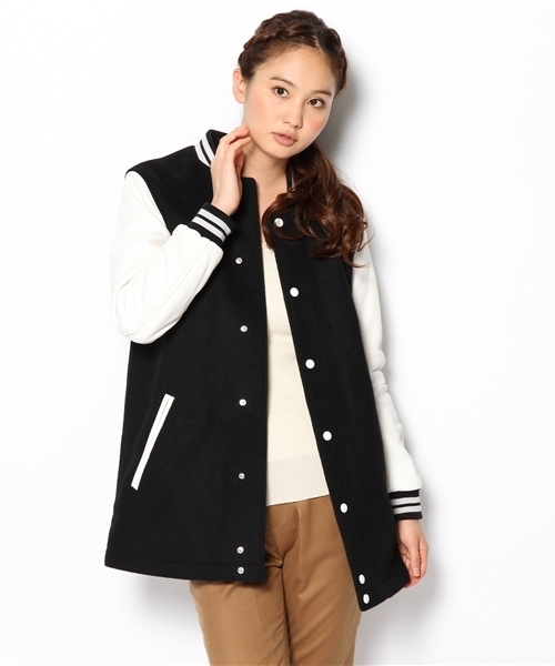 BEAUTY&YOUTH UNITED ARROWS（ビューティーアンドユースユナイテッドアローズ）の「BYBC FACTOTUM femme 別注スタジアムジャンパー ◆（スタジャン・レディース・グレー/ネイビー・36）」の6枚目の写真