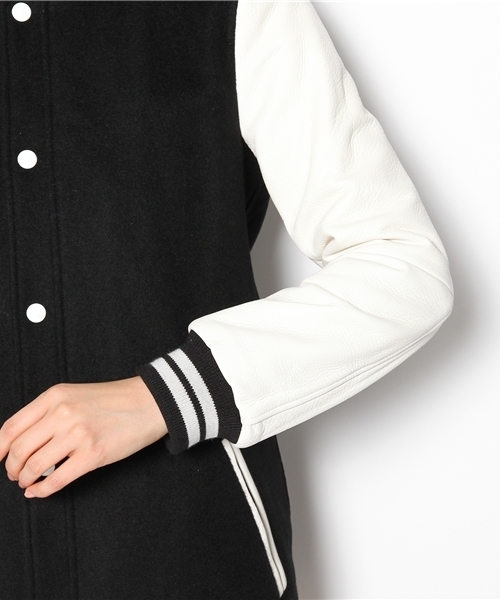 BEAUTY&YOUTH UNITED ARROWS（ビューティーアンドユースユナイテッドアローズ）の「BYBC FACTOTUM femme 別注スタジアムジャンパー ◆（スタジャン・レディース・グレー/ネイビー・36）」の8枚目の写真