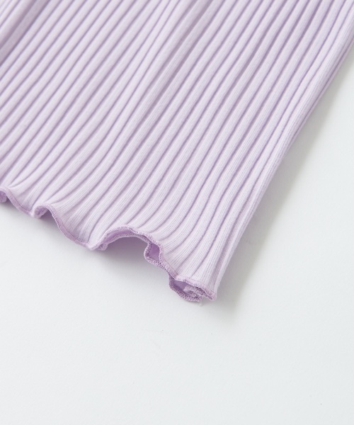 natural couture（ナチュラルクチュール）の「前後2WAYテレコレースタンク（タンクトップ・レディース・アイボリー/ライトベージュ/ラベンダー/ブラック・FREE）」の14枚目の写真