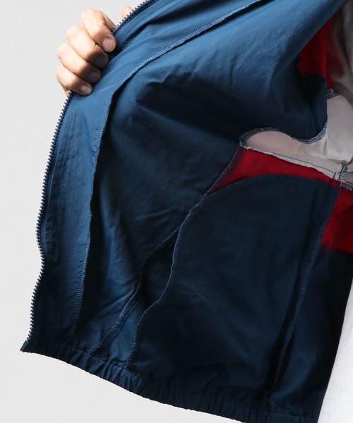 WESTSEA（ウエストシー）の「WEB限定　別注 切替 ナイロン トラックジャケット（ナイロンジャケット・メンズ・ブラック/ネイビー/パープル系その他2/ブルー系その他/ブルー/ブラック系その他/ベージュ/ブルー系その他3/ブルー系その他4/パープル系その他/ブルー系その他2/ベージュ系その他/ブルー系その他5/ブラック系その他2/パープル系その他3/パープル・M/L/XL）」の17枚目の写真
