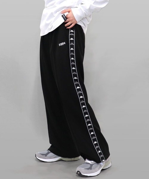 Kappa（カッパ）の「Kappa / カッパ ライントラックパンツ/サイドテープワイドパンツ（その他パンツ・メンズ・ホワイト/ベージュ/パープル/ホワイト系その他/ベージュ系その他/パープル系その他・M/L/M size/L size）」の3枚目の写真