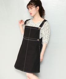 Heather | チノミニサロペットワンピース　835859(ワンピース)