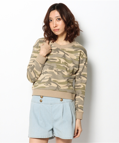 Khaju(カージュ)の「Khaju:カモプルオーバー(Tシャツ/カットソー・レディース・ベージュ/カーキ・ONE SIZE)」の10枚目の写真