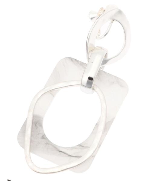 YECCA VECCA(イェッカヴェッカ)の「メタル×アクリルイヤリング(イヤリング・レディース・ベージュ/グレー・FREE)」の5枚目の写真