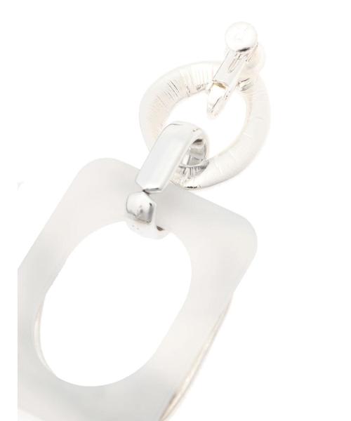 YECCA VECCA(イェッカヴェッカ)の「メタル×アクリルイヤリング(イヤリング・レディース・ベージュ/グレー・FREE)」の4枚目の写真