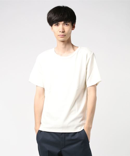 EVOLUTION(エボリューション)の「上質な大人のTシャツ 至極の逸品(Tシャツ/カットソー・メンズ・ネイビー/オフホワイト・XX-LARGE/MEDIUM/LARGE/X-LARGE)」の1枚目の写真