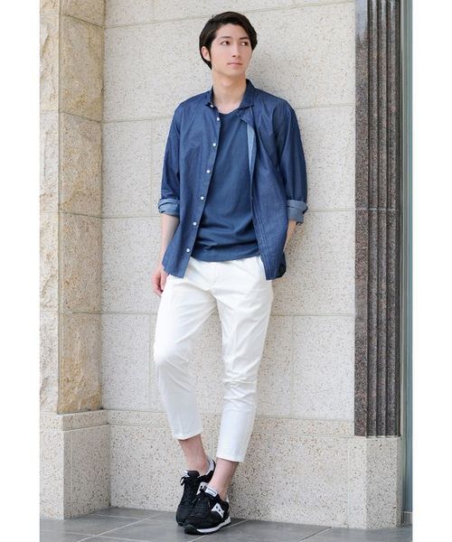EVOLUTION(エボリューション)の「上質な大人のTシャツ 至極の逸品(Tシャツ/カットソー・メンズ・ネイビー/オフホワイト・XX-LARGE/MEDIUM/LARGE/X-LARGE)」の4枚目の写真