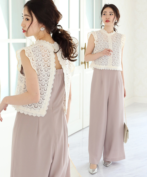 Jeloud ブージュルード のファッション Jeloud Bou セール ワンピース Web限定 ブラウス コンビネゾンセット 結婚式 ニモ 二次会 ドレス Bou