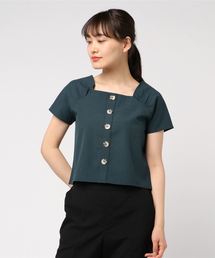 ASTORIA ODIER | スクエアネックコッチ釦ブラウス(シャツ/ブラウス)