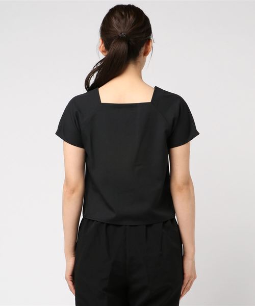 ASTORIA ODIER（アストリアオディール）の「スクエアネックコッチ釦ブラウス（シャツ/ブラウス・レディース・ホワイト/ブラック/ベージュ/オレンジ/グリーン・MEDIUM）」の7枚目の写真