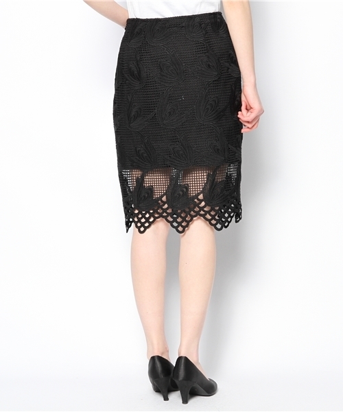 FREE'S SHOP（フリーズショップ）の「レースペンシルスカート（スカート・レディース・ブラック/ブルー/ホワイト・SMALL/MEDIUM）」の10枚目の写真