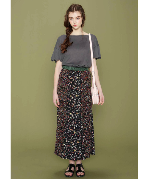 シロップ．（シロップ．）の「ワッフル素材の吸水速乾スカラップＴシャツ（Tシャツ/カットソー・レディース・チャコール/グリーン・MEDIUM/XX-LARGE/SMALL/LARGE/X-LARGE）」の3枚目の写真