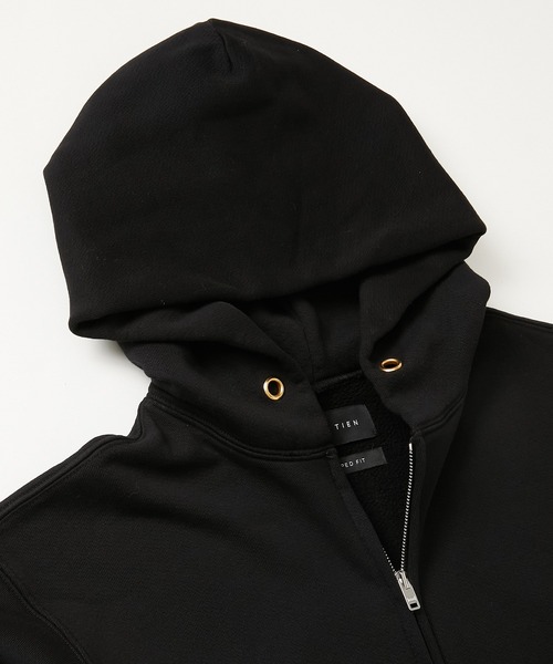 LES TIEN(レスティエン)の「LES TIEN CROPPED ZIP HOODIE (CF-1011)(パーカー・メンズ・ブラック/ネイビー/ヘザーグレー/ブラック系その他・LARGE/MEDIUM)」の11枚目の写真