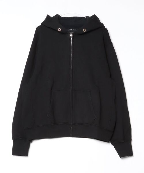 LES TIEN（レスティエン）の「LES TIEN CROPPED ZIP HOODIE (CF-1011)（パーカー・メンズ・ブラック/ネイビー/ヘザーグレー/ブラック系その他/ブラック系その他2・LARGE/MEDIUM）」の15枚目の写真